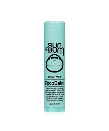 Sun Bum Coco Balm Lip Balm Hydrating and Silicone Free Formula Made with Aloe Vera and Coconut Oil Ocean Mint 4.25g