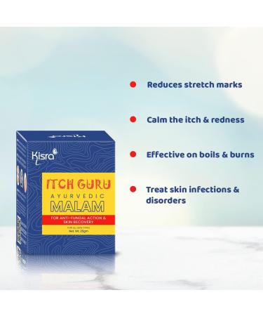 Rise Itch Guru Ayurvedic Malam for Anti-Fungal Infection Itching & Skin Recovery for All Skin Types 25gm (Pack of 2) - Buy Online on GoSupps.com