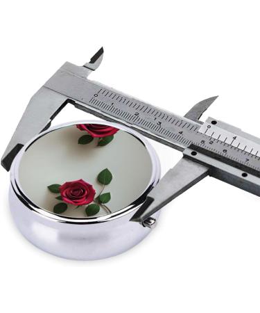 Roses Printed Mini Round Pill Box - 3 Compartment Portable Organizer for Travel Home & Office - Buy Online on GoSupps.com