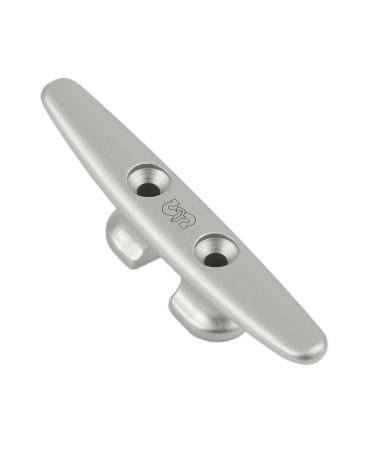 Schaefer Open Base Clear Anodized Forged Aluminum Cleat fits Up to 3/8-Inch Line, 4-Inch/102mm