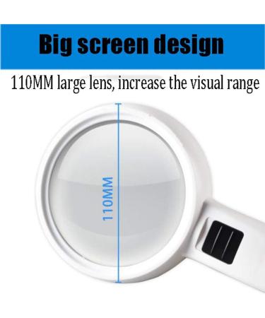 LED Illuminated Hand-held Magnifier Portable Reading Aid Magnifier 30X High Definition Lens for Reading Inspection Welding Needlework Repair Hobbies and Crafts Made in China - Buy Online on GoSupps.com