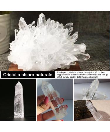 HINATAA Crystal Water Bottle - 550ml Detachable Natural Quartz for Healing & Hydration | Shop Now - Buy Online on GoSupps.com