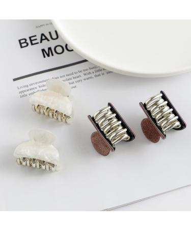 Brown Pink Nonslip Hair Claw Clips for Women and Girls - 12 Pack Durable Hair Claws for Thick and Thin Hair (CL131 I) - Buy Online on GoSupps.com