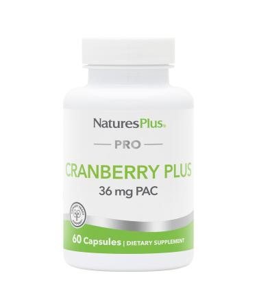 NaturesPlus PRO Cranberry Plus - 60 Capsules - Non-GMO Gluten Free - 60 Servings