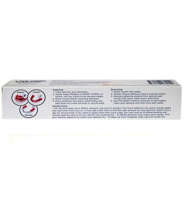 Super Poli Grip Denture Adhesive Cream 2.4 oz - Artificial Flavors and Colors Free - Buy Online on GoSupps.com
