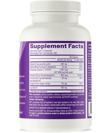 Ortho Iron 60 Vegetarian Capsules | Advanced Orthomolecular Research - Boost Energy & Support Health - Buy Online on GoSupps.com