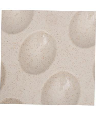 Hohopeti 24 Plastic containers Plastic pallets Fridge Egg Holder Egg Holder with lid Egg Tray Food Straw Beige 31.5X23.5CM - Buy Online on GoSupps.com