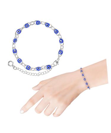 Healeeved 2 STK Teufelsau-Armband Turkish watch bracelet pearl bracelet with blue eyes devil's eyes happiness bracel
