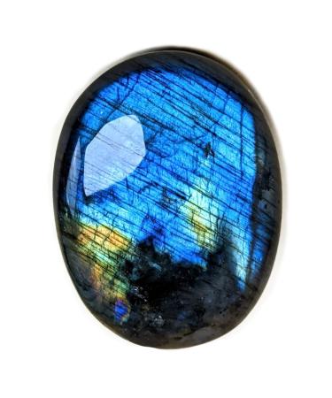 Eusice-Labradorit Natural Stone Healing Stone Relaxation and Anti-Stress 100% manual work & handmade ethical & high-quality labradorite for wellness meditation yoga and collect 60g-80g Labradorit