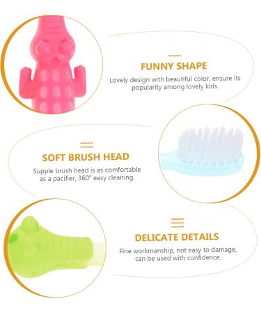 Healeeved 24-Piece Small Crocodile Toothbrush Set | Decorative Oral Care Accessories for Kids | Baby Teeth Cleaning Tools - Buy Online on GoSupps.com