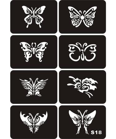 Kotbs 6 Sheets Temporary Tattoos Stencils for Kids Girls  67pcs Butterfly Dragon Patterns Body Paint Henna Stencils Kit  Glitter Tattoos Stencils for Halloween Party Butterfly Tattoo Stencils - Buy Online on GoSupps.com