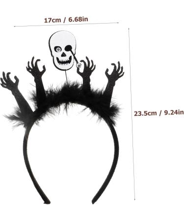 LIFKOME Halloween Photo Booth Halloween Skeleton Headwear Headbands Halloween Party Headband Halloween Headpiece Halloween Hairband Ghost Hair Hoop Halloween Hair Hoop Plastic - Buy Online on GoSupps.com