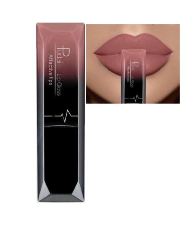 Matte Lipstick Nude Lipstick Smooth Waterproof Highly Pigmented Velvet Lipstick Lip Gloss Full-Coverage Lip Color Lipsticks Professional Lipstick Cosmetics Make Up Gifts(#02)