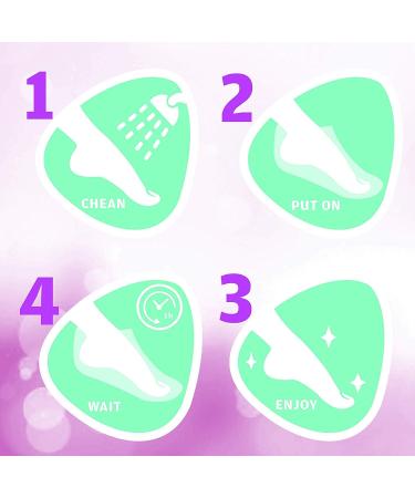 Exfoliating Foot Peel Mask For Softer Smooth Feet- Gently Peel Away Calluses & Dead Skin Repair Rough Heels Get Beautiful Baby Feet in 7 Days (2 Pack) - Buy Online on GoSupps.com