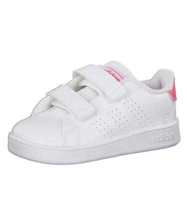 adidas Boy's Unisex Kids Advantage Cf I Sneaker Child 9.5 UK Child White Pink