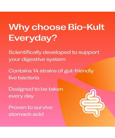 Bio-Kult Advanced Probiotics 120 Count - 14 Strains, Lactobacillus Acidophilus, Non-GMO, Gluten Free - No Refrigeration Needed - Probiotic Supplement for Adults - Buy Online on GoSupps.com