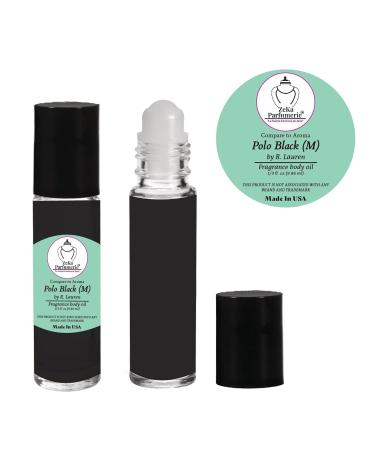Compare to Aroma Polo Black by R. Lauren for Men - 1/3 oz Travel Size Fragrance Body Oil Roll-On - Buy Online on GoSupps.com