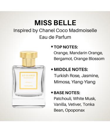 Inspired by Coco's Made.moiselle Eau de Parfum Miss Belle EDP Long Lasting 12-14 Hours Perfume Spray for Women All Skin Types Cruelty Free - 0.33 oz 10 ml Inspired by CH Coco's Made.moiselle Eau de parfum 0.33 Fl Oz (Pack of 1) - Buy Online on GoSupps.com