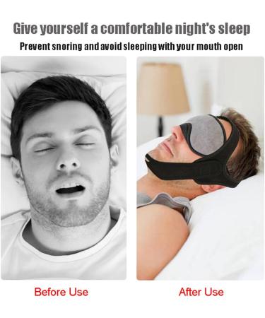 Buy Adjustable Anti Snoring Chin Strap - Breathable Jaw Support Device for Effective Snore Reduction | Ideal for Men Women & CPAP Users - Buy Online on GoSupps.com