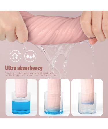 YOOFOSS 10-Pack Cloth Diapers - 100% Cotton Washcloths for Newborns 27x50 cm Absorbent Spuckt cher in Pink Gradient - Buy Online on GoSupps.com