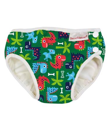 Imsevimse swim diaper bath diaper aqua diaper model Green Dino (NB 4-6kg)