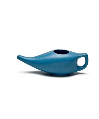 Sarveda Ayurvedic Neti Pot for Nasal Cleansing & Sinus - Handcrafted Ceramic (Blue) - 185ml - Buy Online on GoSupps.com