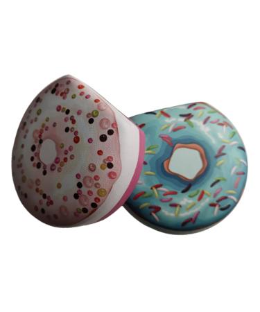 Homsfou 2 sets suitcases colored make -up container small container colored paraguardar accompanying box invisible plastic travel bag