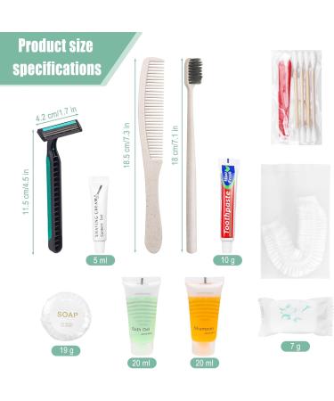 Travel Toothbrush & Toothpaste Set - 12 Individually Packaged Hygiene Kits for Hotels & Travel - Buy Online on GoSupps.com