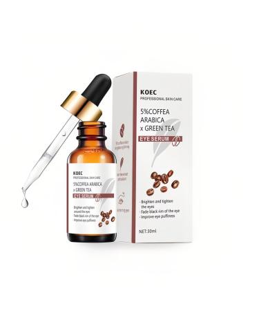 5% caffeine eye serum with green tea and sambucus nigra reduces dark circles swelling professional skin care undercut care serum for women tight eye serum 30 ml - Buy Online on GoSupps.com