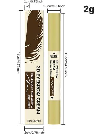 Eyebrow Makeup Pen Eyebrow Cream Pen Smudge-proof Double Head Makeup Brow Pencil Waterproof Eyebrow Care Pen for Home Dating Travel Hotel Light Coffee - Buy Online on GoSupps.com