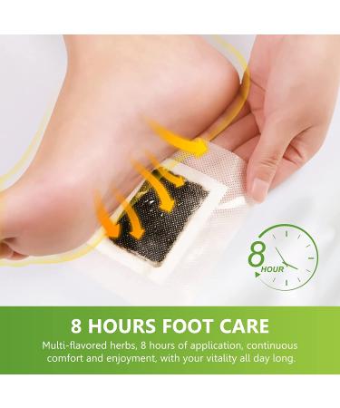 Detox Foot Pads 30PCS - Pure Natural Bamboo Vinegar & Ginger Powder Adhesive Pads for Pain Relief, Stress Relief, Improved Sleep - Detox Foot Patch 30 Pcs - Buy Online on GoSupps.com