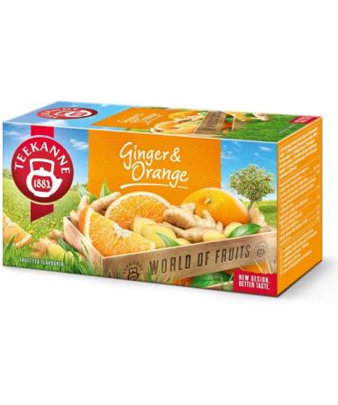 DEKOND TEEKANNE - Ginger & Orange Fruit Tea - Orange & Ginger Fruit Teas - (6 x 20 Bags) - Buy Online on GoSupps.com