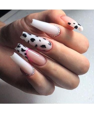 Women Stylish DIY 3D Slider Nail Art Decoration Manicure Tool Cow Butterfly-shape Pattern Nail Sticker(01) Style1 - Buy Online on GoSupps.com