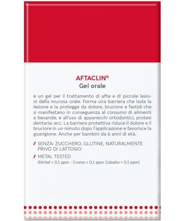 Dermovitamina Aftaclin Oral Gel Against Mouth Ulcers And Small Mouth Wounds 7 ml - Buy Online on GoSupps.com