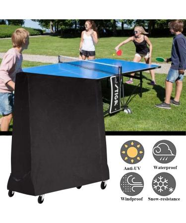 Premium 210D Oxford Fabric Ping Pong Table Cover - 65'' x 27.56'' x 72.83'' - Waterproof & Dustproof - Buy Online on GoSupps.com