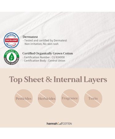 HannahALLCOTTON Organic Cotton Regular Period Pads - Pack of 10 - Buy Online on GoSupps.com