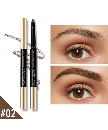 4Pcs Eyebrow Pencil & Black Lash Mascara Eyeliner Set | Waterproof & Long Lasting | Dark Brown | Eyelash Curler | Natural Eye Makeup Kit - Buy Online on GoSupps.com