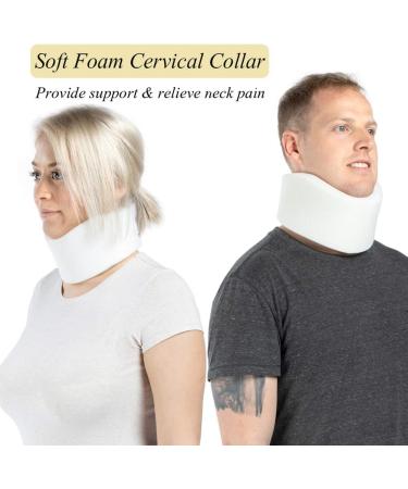 Soft Foam Cervical Collar - Adjustable Neck Support Brace for Pain Relief | Ideal for Sleep | Small Size - Buy Online on GoSupps.com