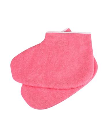 1 Pair of Foot Lotion Socks Wax Foot Bath Foot Insoles Made of Paraffin Paraffin Foot Cover Wax Bath Pads Hand Foot Paraffin Wax Paraffin Wax Warmer Red Care Gloves