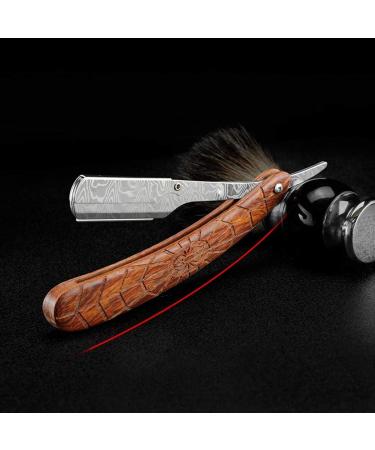 Stainless Steel Straight Razor with Spider Grain Handle | Men's Wet Shaving Tools for a Perfect Shave - Buy Online on GoSupps.com