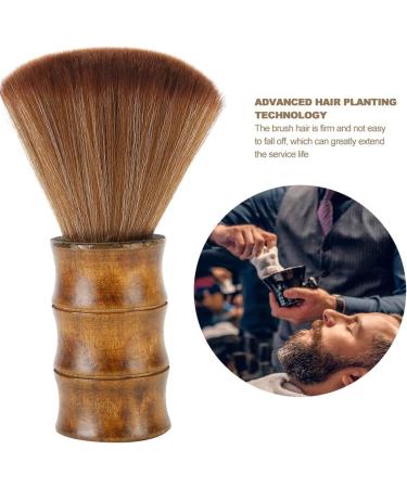 Hair Brush Wooden Neck Face Duster Cleaning Sweeping Portable Soft Salon Stylist Hairdressing Broken Hair Removal Sweep Brush Barber Shop - Buy Online on GoSupps.com