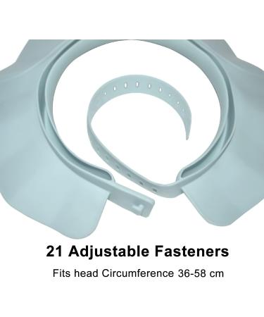 Baby Shower Cap Bath Visor | Adjustable Silicone Protection for Kids | Haze Blue - Buy Online on GoSupps.com