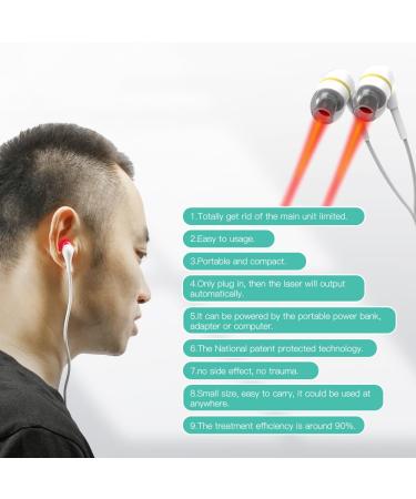 Red Light Therapy Device for EAR Lightweight 650nmTreatment Device with earphone Low Level Therapeutic Apparatus - Buy Online on GoSupps.com