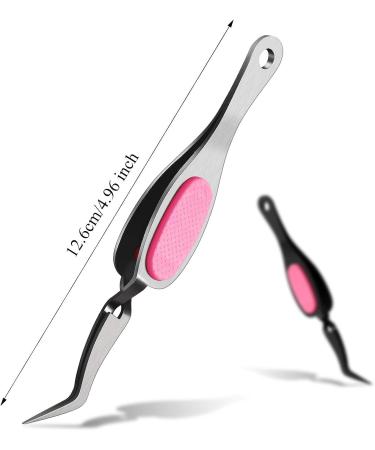 Soft-Grip Craft Tweezers Set for Jewelry Making, Beading, and Electronic Work - Stainless Steel Precision Tweezers - 2 Pieces (Silver, Pink, Black) - Buy Online on GoSupps.com