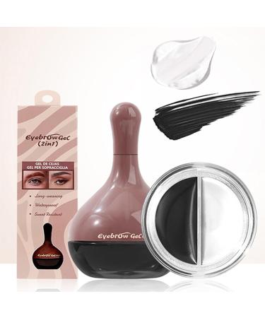 Eyebrow Mascara - 2-in-1 Waterproof and Volumizing Makeup - Anti-Smudge Cream Tint For Women Beginners Evening Travel Party Work Wedding - Buy Online on GoSupps.com