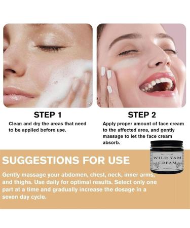 Organic Wild Yam Cream | Natural Night Sweats Relief | Deep Moisturizing for Hormone Balance | 2 oz/60g - Buy Online on GoSupps.com