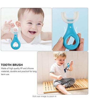 Newslly Children's U-Shaped Toothbrush  Baby Cute Cartoon Silicone Nano Manual Cleaning Toothbrush  Daily use - Buy Online on GoSupps.com