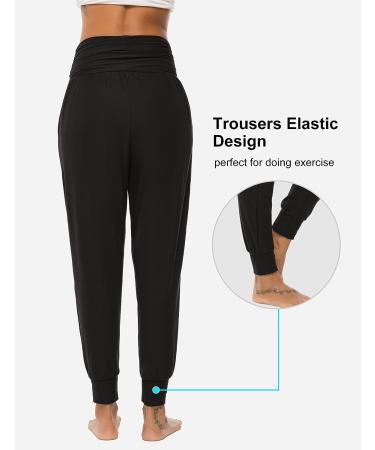 DIBAOLONG Women's Yoga Sweatpants XX-Large Black - Comfy Workout Joggers with Pockets - Buy Online on GoSupps.com