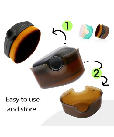 Yoseng Sunscreen Applicator Set for Kids - 2 Pack | Baby Sunscreen Brush with Protective Caps | Ideal for Liquid Foundation Powder Cream & Contour - Buy Online on GoSupps.com