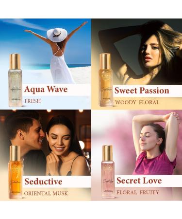 Luxury Perfume Gift Set For Women 4X20 Ml | Long Lasting Premium Fragrances | Aqua Wave | Secret Love | Seductive | Sweet Passion | 80 Ml - Buy Online on GoSupps.com